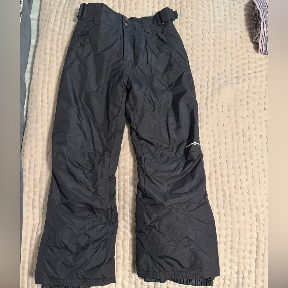 Outdoor Gear Kids Black Insulated Ski Snowboard Snow Pants Size Medium